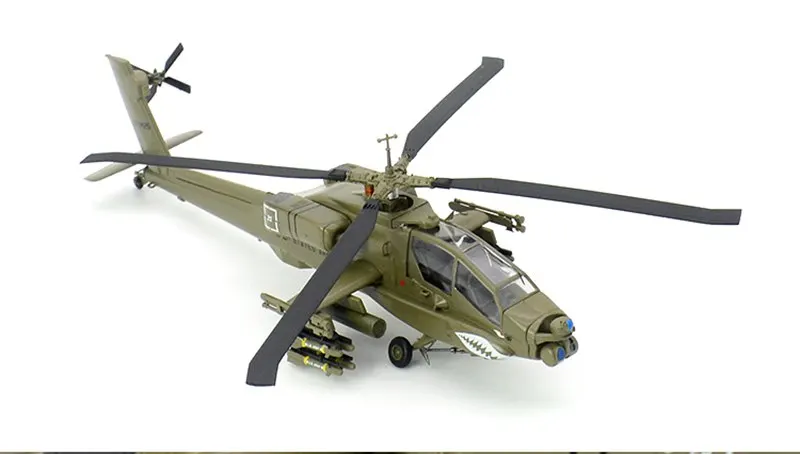 Предварительно построенный 1: 72 Масштаб AH-64 Вертолет AH-64A хобби Коллекционная Apache готовая пластиковая модель самолета