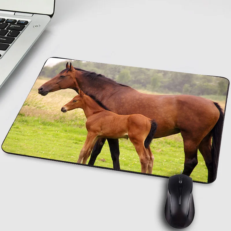 Коврик для мыши с рисунком животных Mairuige Cool Fire Horse Hadsome игровой коврик планшета