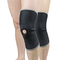 professional opening hole sport leg knee patella support brace kneepad sport safety athletics riding knee pads support protector