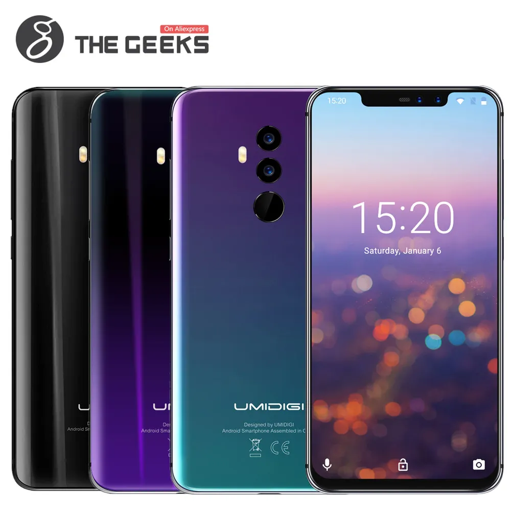 Envios da Espanha UMIDIGI UMI Z2 6 ГБ Оперативная память 64 Гб Встроенная Helio P23 MTK6763 2 0 ГГц Octa Core