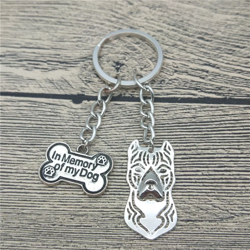 Американский стаффордширский терьер Брелки Мода Собака Jewellery амстафф автомобиль брелок сумка брелок для Для женщин Для мужчин