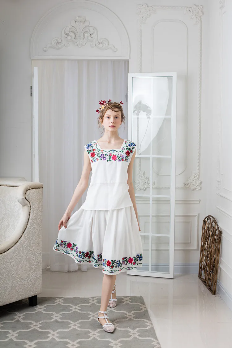 Женская юбка с вышивкой крестиком весна лето|fashion skirt|skirt fashionbust skirt |