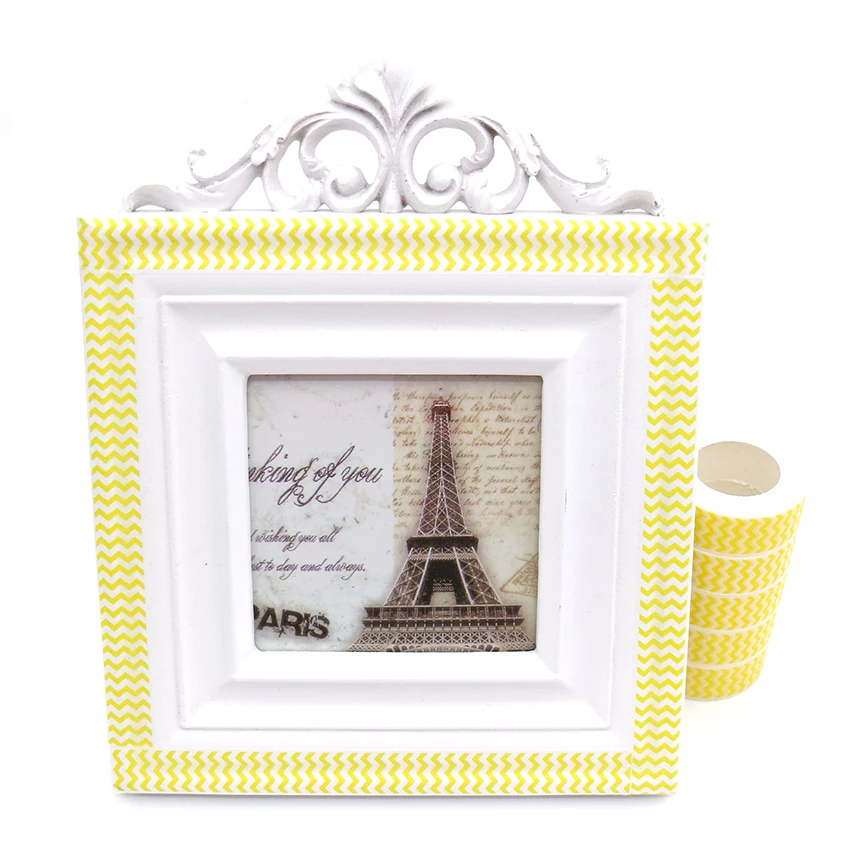 1 шт. креативные желтые волны васи лента DIY украшения Скрапбукинг планировщик Маскировочная лента Kawaii канцелярские принадлежности клейкая лента 10 м* 15 мм