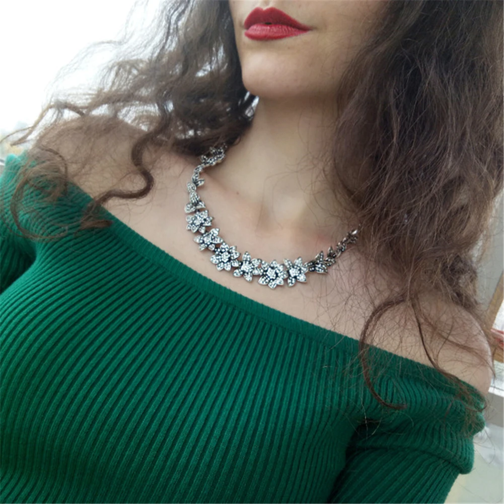 Винтажный со стразами в виде цветка TrinketSea эластичная повязка на голову для