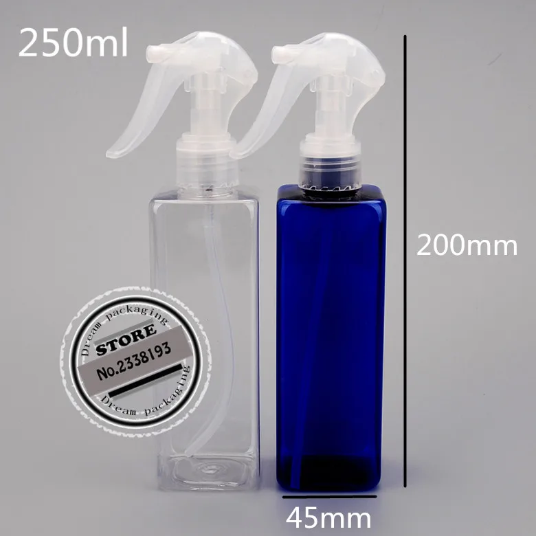 

30pcs 250ml plastic square perfume bottle,spray bottle, small mouse trigger spray bottles perfume small mouse spray gun