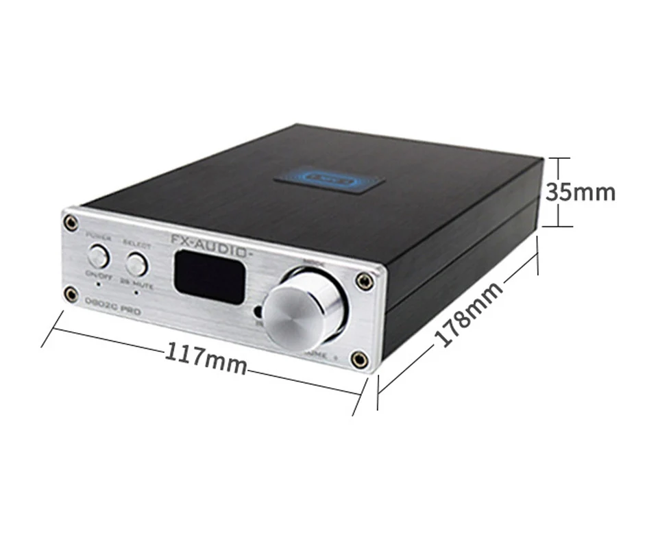 FX-Audio D802C PRO беспроводной Bluetooth 4,2 чистый цифровой аудио усилитель Поддержка APTX NFC USB/AUX/оптический/коаксиальный 24 бит 192 кГц