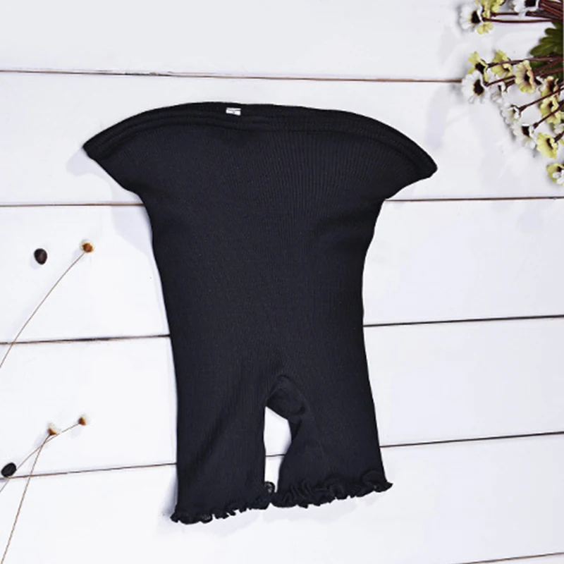 Women Elasticity Nature Silk Plus Cotton Thread Seamless Three-Point Safety Pants Anti-Light Hot Pure Colors K013 |