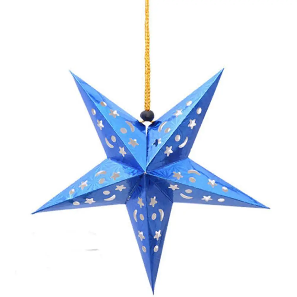 Бумажные Звездные фонарики для украшения окон красивые бумажные свадьбы дня