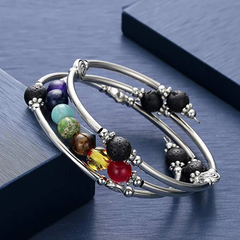 Браслет с бусинами ручной работы 7 дюймов браслет из бирюзы тигровый глаз