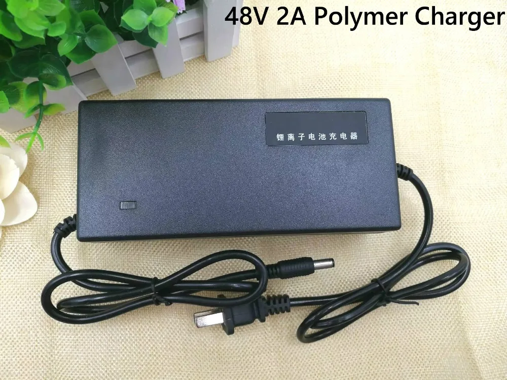48V 2A 13S bike modification/electric/scooter lithium battery charger 36V 10S Polymer +Free shipping | Электроника