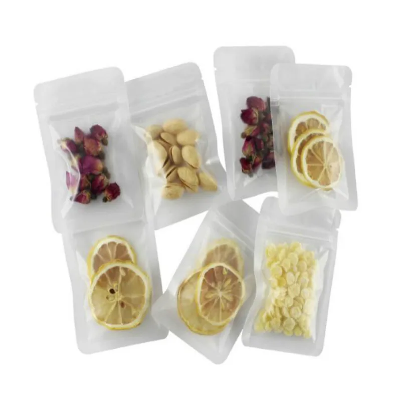 100 шт./лот мешок для еды на молнии закусок сумка пластиковый водонепроницаемый