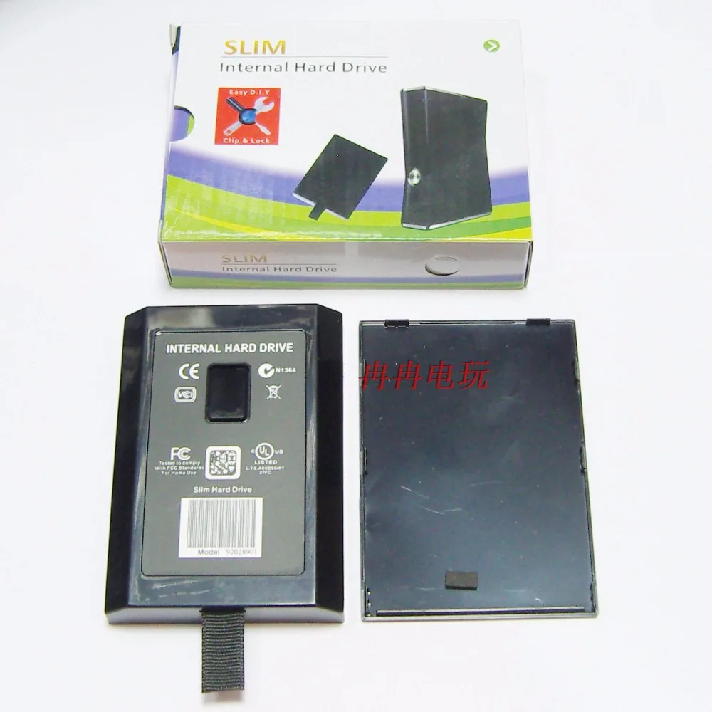 50pcs Black Hard Disk Drive HDD Internal Case For XBOX 360 Slim 20GB 60GB 120GB 250GB E-EMS EMS | Электроника