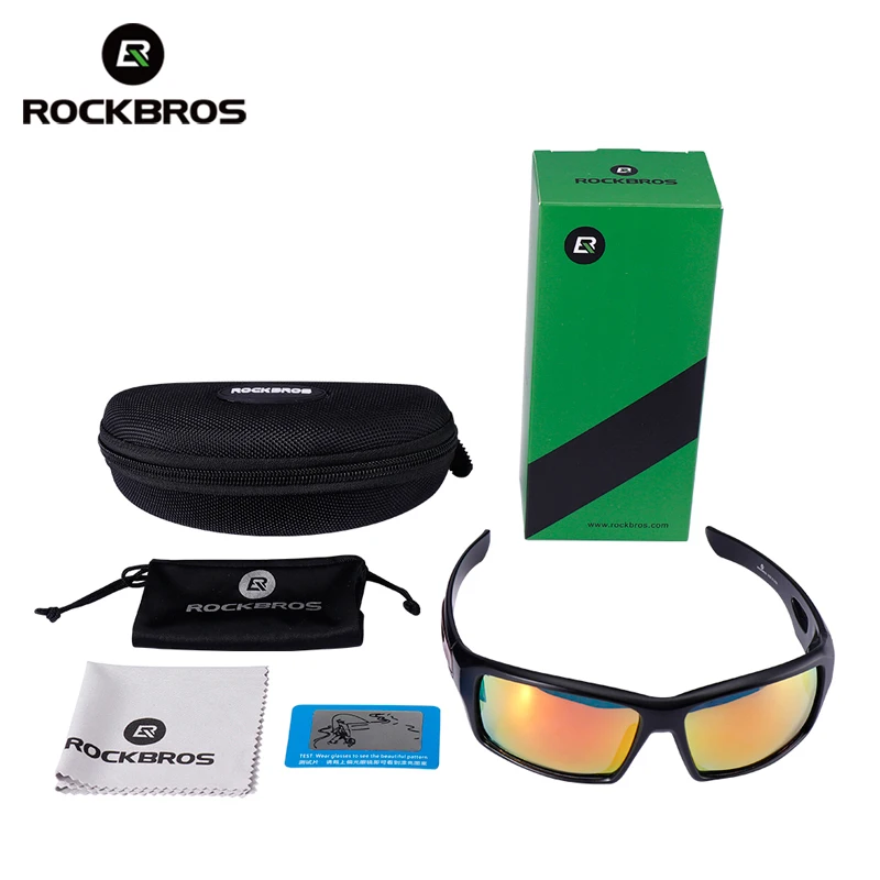 ROCKBROS, велосипедные поляризованные очки, очки для езды на велосипеде, защита от солнца, очки для вождения, для спорта на открытом воздухе, солнцезащитные очки, 4 цвета
