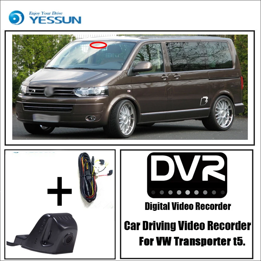 YESSUN для Volkswagen Transporter t5 Автомобильный видеорегистратор DVR Мини приложение