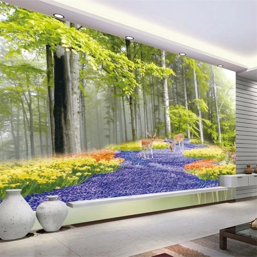 

beibehang papel de parede Custom wallpaper 3d stereo photo murals beautiful scenery wonderland mural TV background wall paper