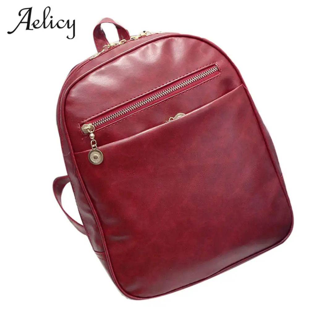 Aelicy роскошная женская кожаная дорожная сумка модная на плечо рюкзак школьный