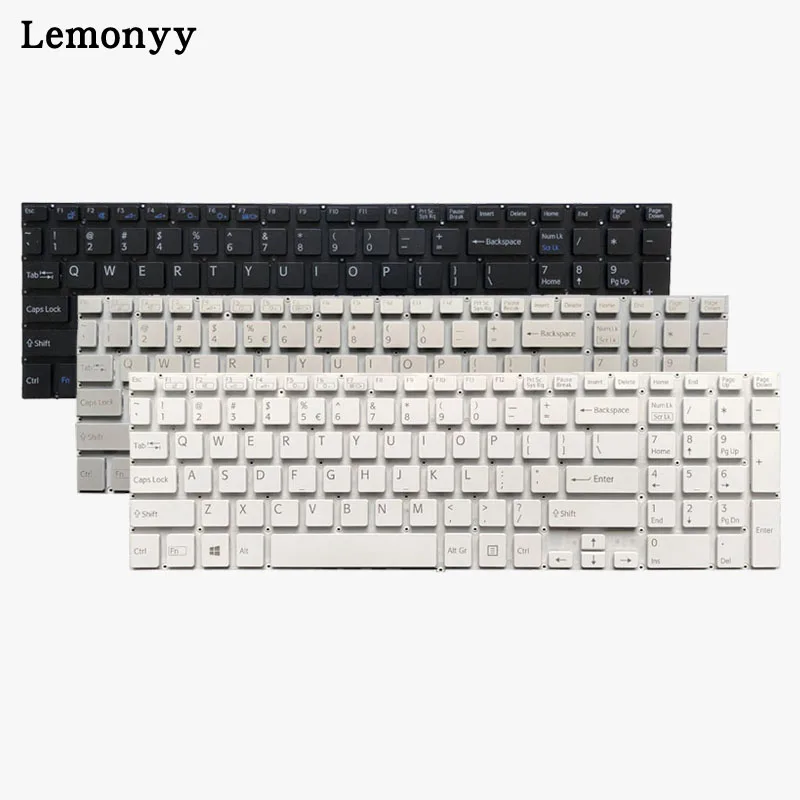 Клавиатура для ноутбука sony VAIO Fit SVF152C29M SVF152C29M SVF152C29L SVF15E черный/серебристый/белый