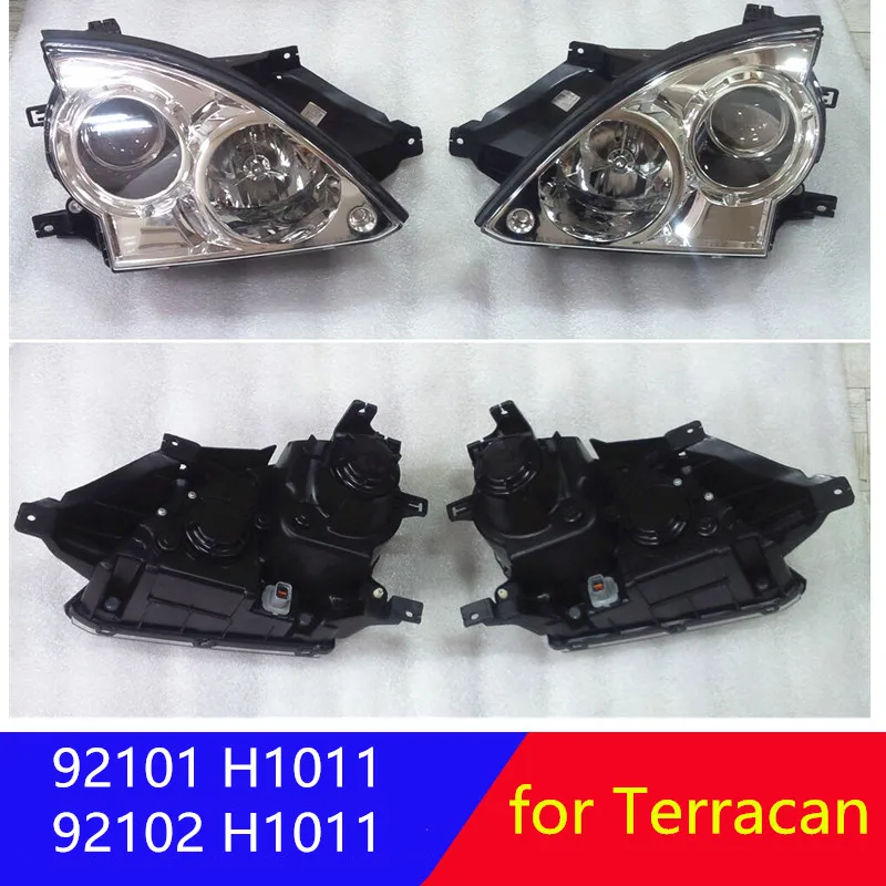 Для hyundai Terracan 2001-2006 передние фары лампы LH RH 92101H1010 92102H1010 92101H1011 92102H1011 92101 H1011 92102 H1011