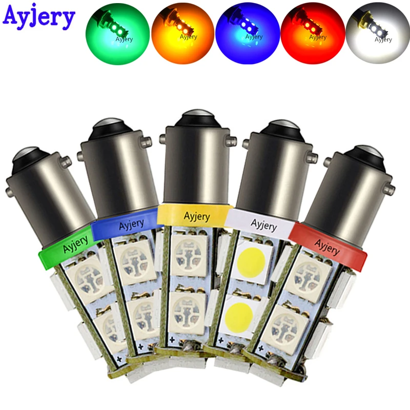 AYJERY 10 шт. BA9S светодиодный 5050 9 SMD Автомобильный бортовой светильник интерьерные