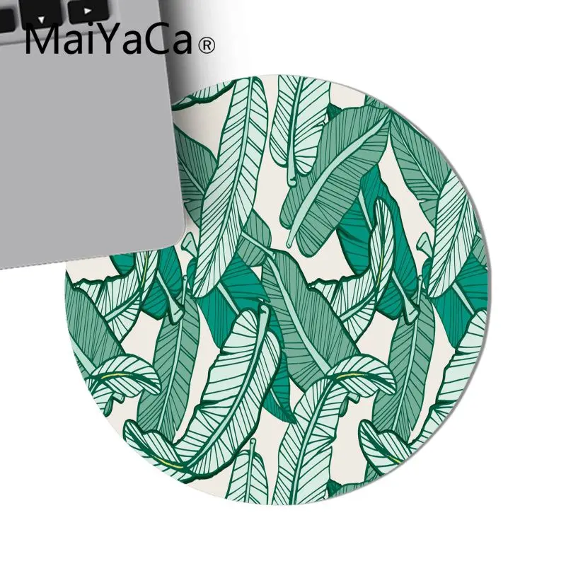 Новый дизайн MaiYaCa клавиатура с узором зеленых листьев коврик для стола