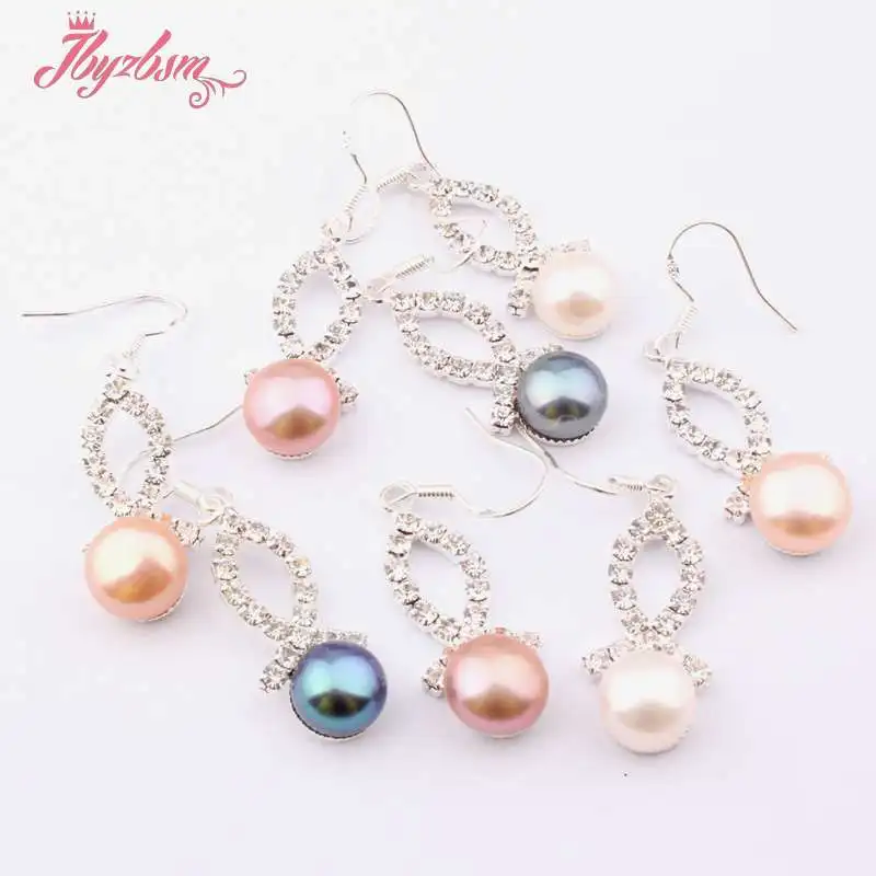 8 мм натуральный круглый пресноводный жемчуг камень Бусины тибетская