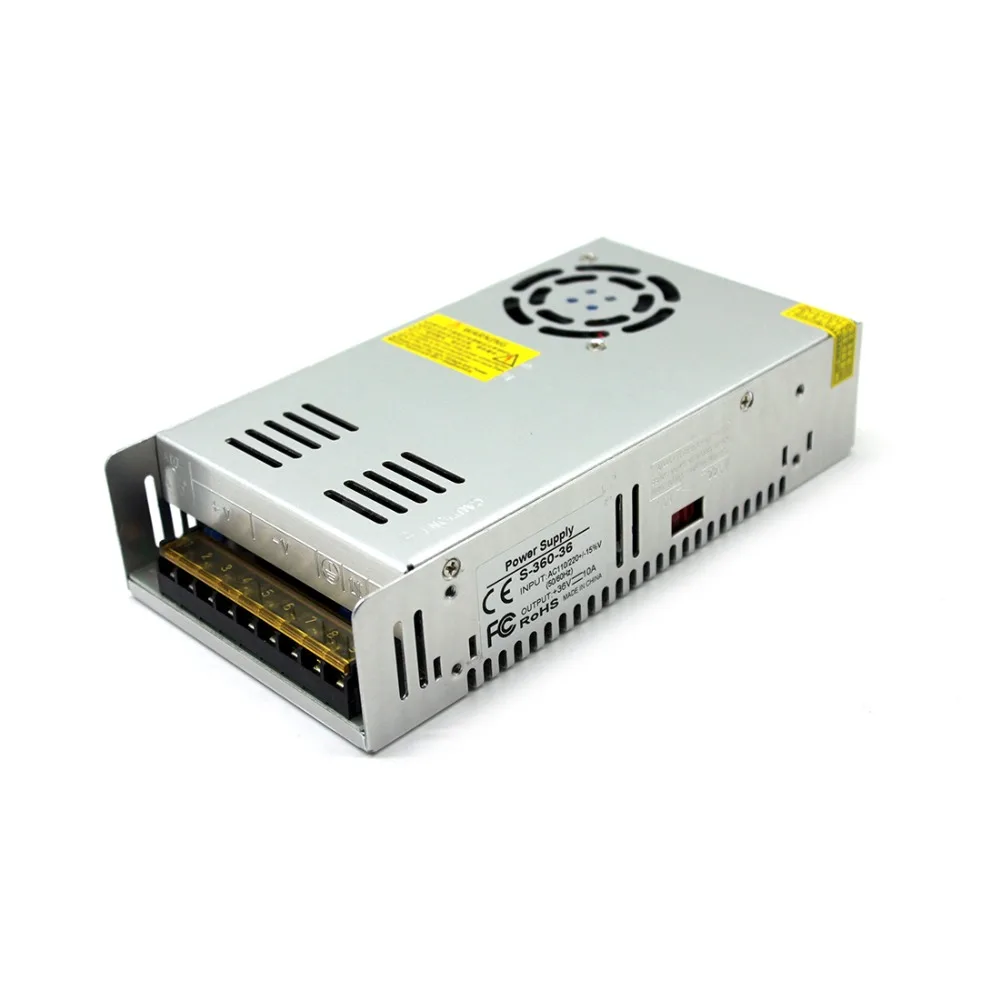 DC48V 360 Вт выключатель питания 110/220 В переменного тока в постоянный ток 12В 24В 36В 48В