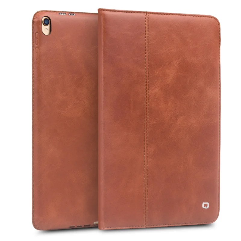 Чехол книжка QIALINO из натуральной кожи для iPad Pro 10 5 модный роскошный Ультратонкий