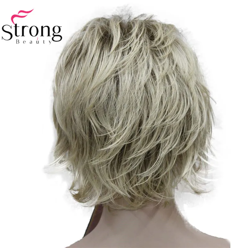StrongBeauty светлые короткие флип-ап, мягкий и полный синтетический парик выбор цвета - Цвет: R10-26