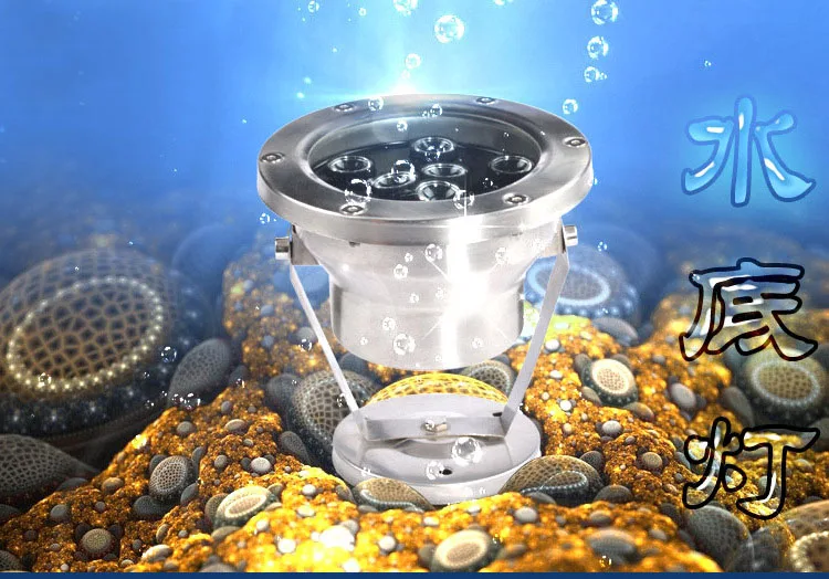 Водонепроницаемые подводные светодиодные фонари 5 шт./лот 12 В/24 В Вт 15 18 36 IP68 rgb для