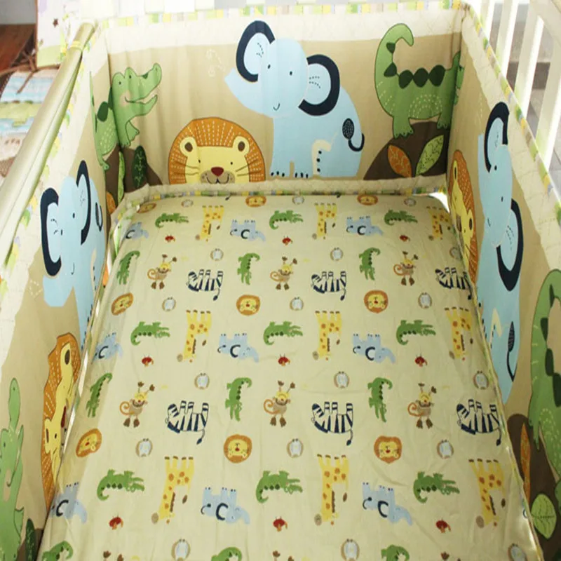 4 шт. Детские хлопковые Бамперы для кроватки|baby crib bumper|crib bumperbaby breathable bumper |