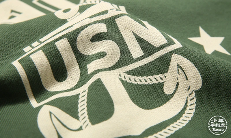 BOB DONG США ВМС Бруклин Нью-Йорк графический принт Crewneck толстовки для мужчин