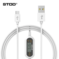 stod micro usb cable led monitor current voltage 2a fast charge protect cord for samsung huawei xiaomi phone charger detect wire