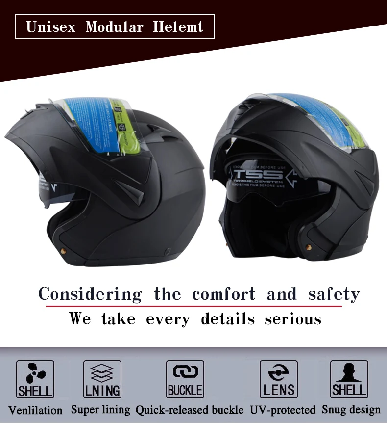 VCOROS 802, флип-ап, мотоциклетный шлем, мужские, мото, ciclista casco, мото модульный шлем, женский, емкость, двойной объектив, Мото шлем, s m l xl