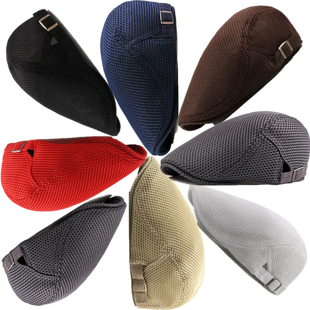 Модная плоская кепка для мужчин и женщин сетчатый летний берет от солнца игры в