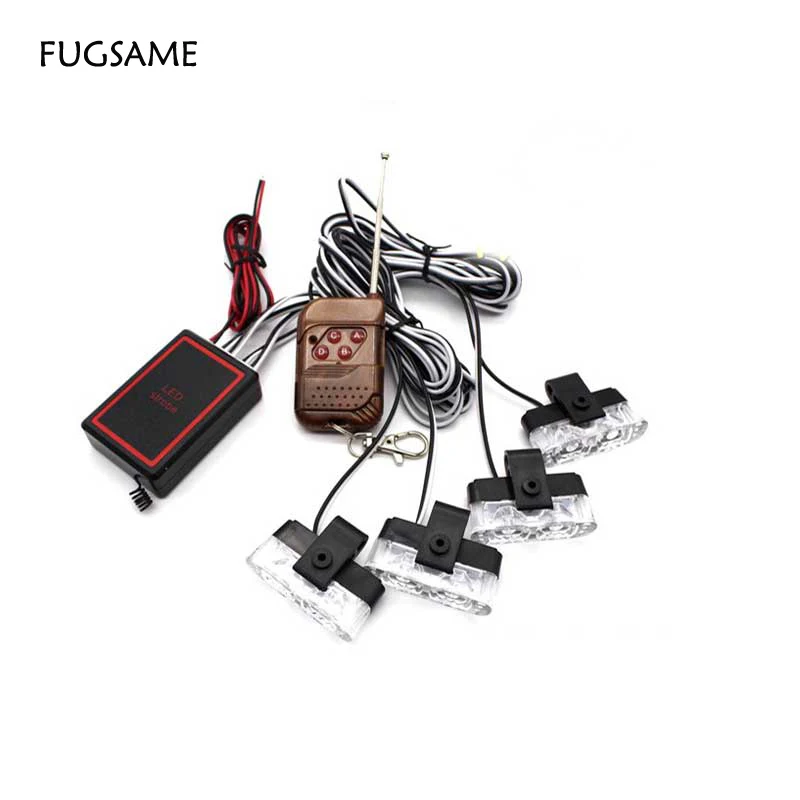 4x2 8 светодиодный Вт беспроводной контроль Супер мощный стробоскоп