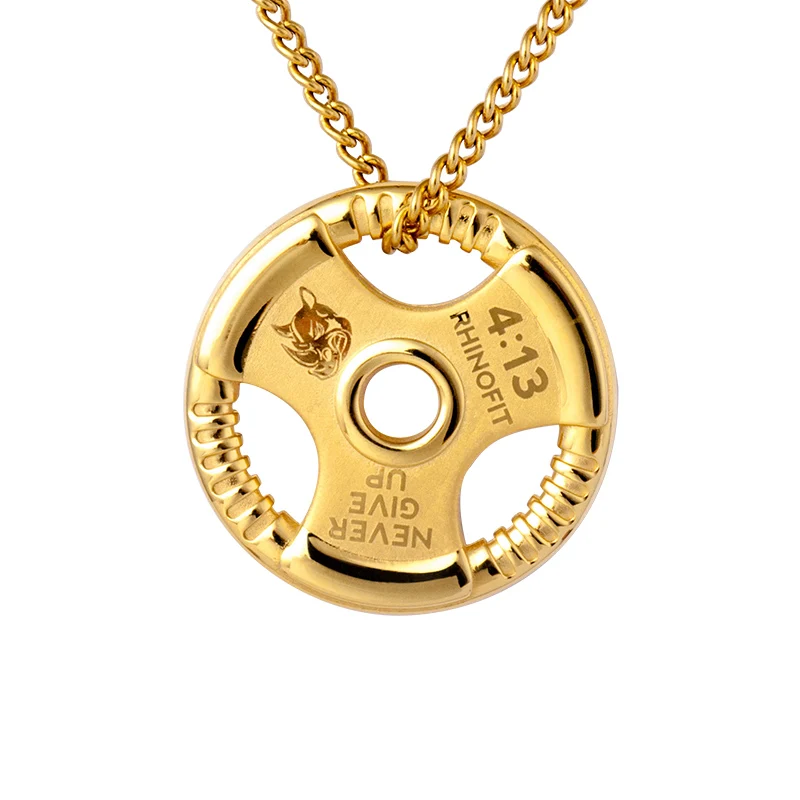 Подвеска в виде гантели для тяжелой атлетики колье бодибилдинга фитнеса