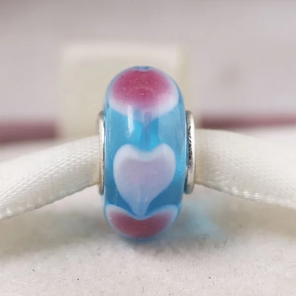 A175(1) Прямая поставка, европейские разноцветные стеклянные бусины Lampwork из муранского стекла Aolly, очаровательные бусины, подходят для Пандоры, для девочек, DIY Браслеты и браслеты, ювелирные изделия - Цвет: A175(1)