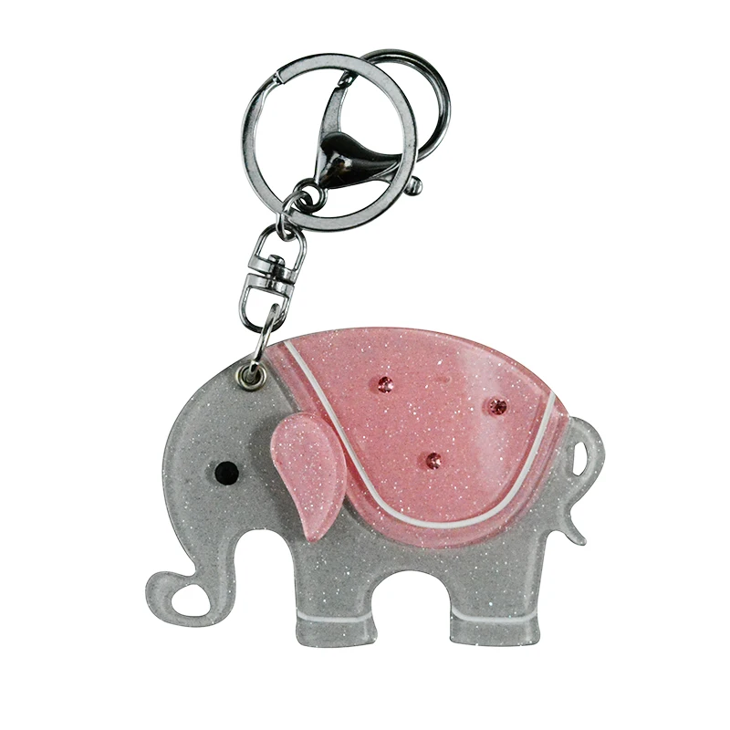 Аленькая пластиковая подвеска слоника трех цветов на сумку, рисунок животного, цепочки для женщин, интимные товары, ювелирные изделия, подарки, безделушки.
