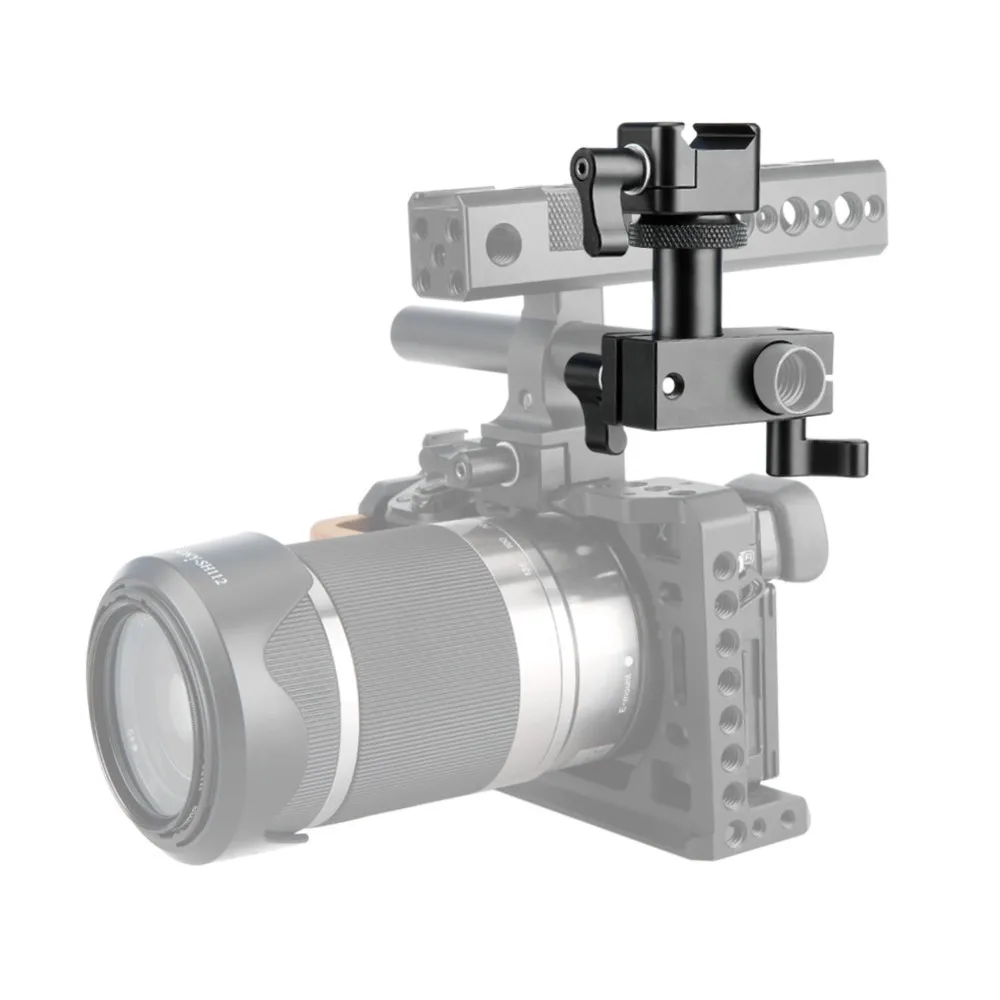 NICEYRIG 15mm Rod Rig nato Rail Clamp DSLR Camera mini Suport Nato Mount 1/4 Hand Screw Cage EVF Viewfinder | Электроника