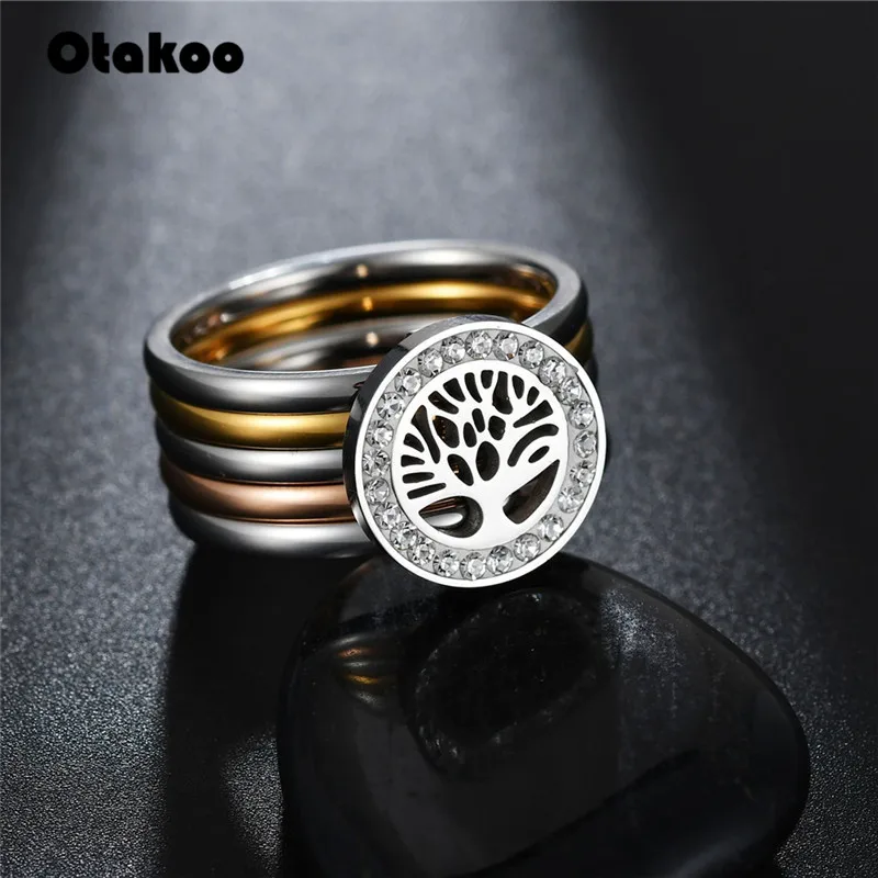 Otakoo очаровательные ювелирные изделия религиозное полое Дерево жизни значок