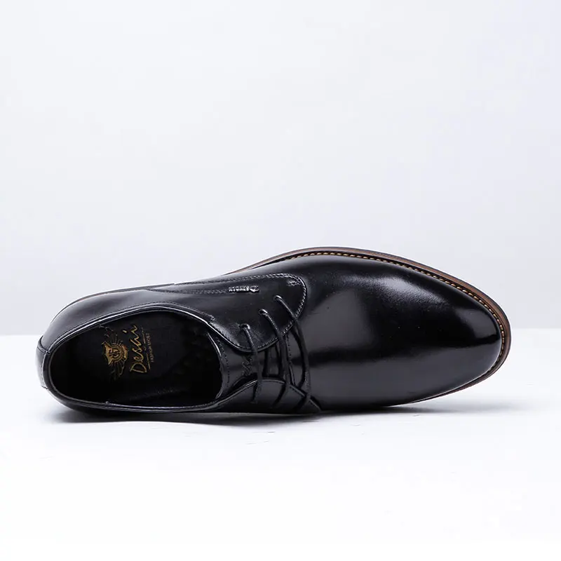 Десаи Люксовый Бренд Мужчины Платье Обувь Новая Мода Природа Кожа мужчины