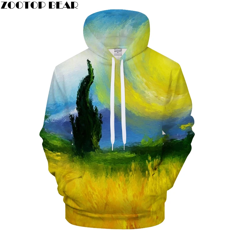 

Painting 3D Print Hoodies Men Casual Hoody&Sweatshirt Groot Tracksuit Pullover HoodedCoat Supreme 2018 New DropShip ZOOTOPBEAR