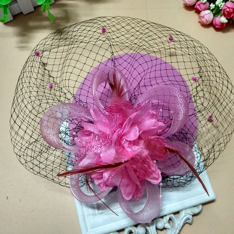 Женские праздничные аксессуары для волос вечерние сетчатые головные уборы с