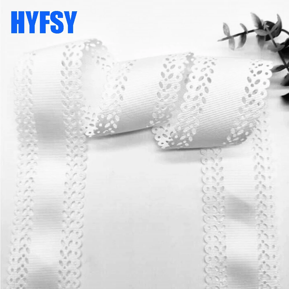 Hyfsy 10064 45 мм кружевная лента 10 ярдов DIY материалы ручной работы подарочная упаковка полое кружевное платье аксессуары корсажная лента однотонная