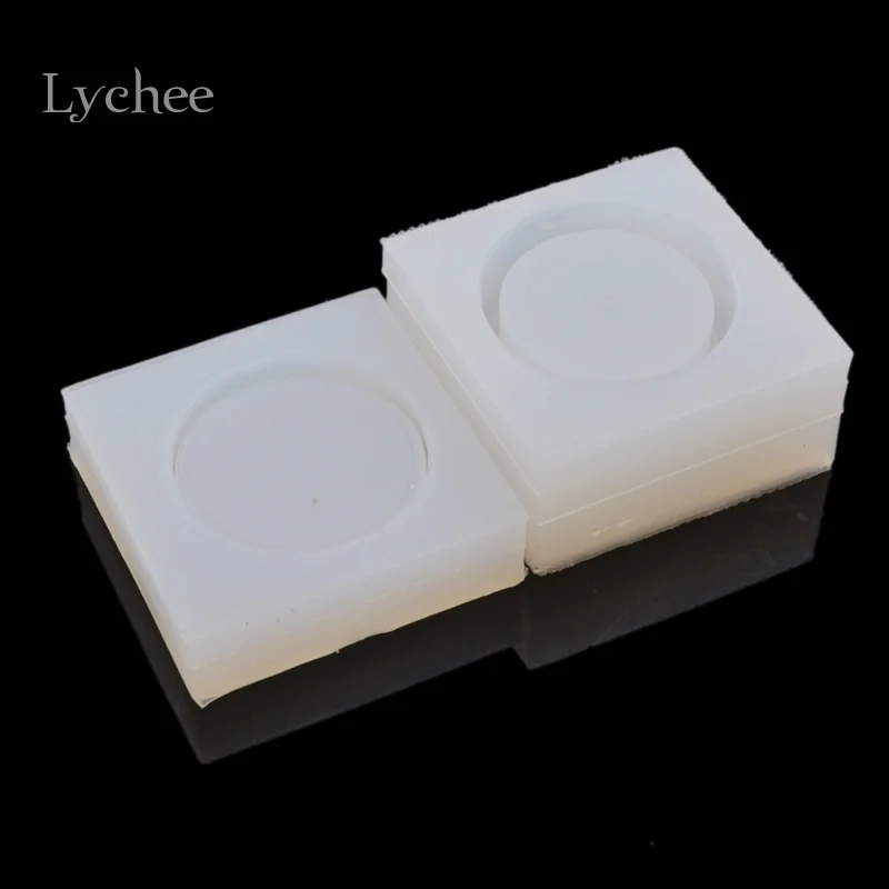 Lychee Life DIY силиконовая форма круглая коробки для настоящего цветка из смолы ручная