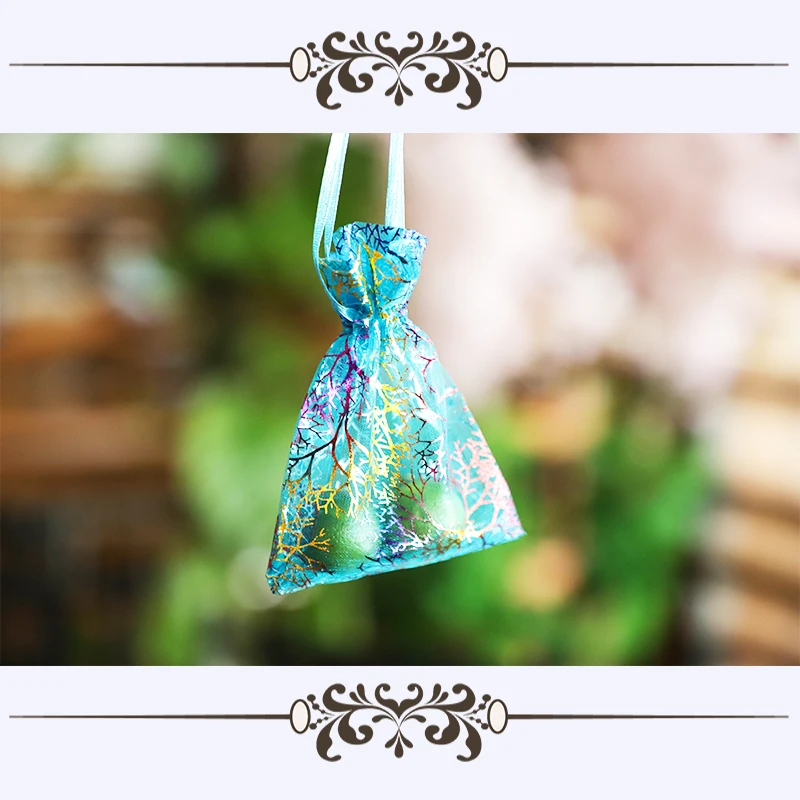 One Dozen Packing Bags Organza Gift Wedding Party Supplies bag Transparent Packets For Dessert and Fruits | Дом и сад