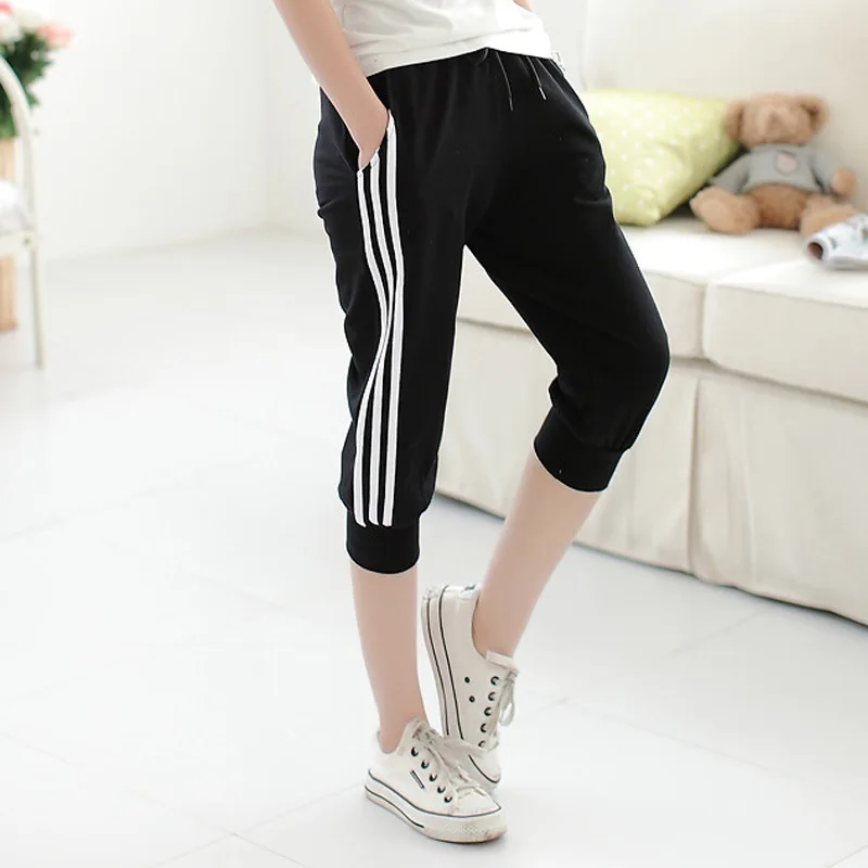 2022 spring summer elastic waist drawstring casual pants straight jeans women's pants white  pants for women tracksuit