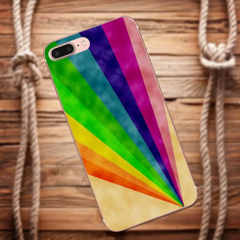 Vvcqod Мягкие TPU Чехлы для Galaxy Alpha Core Prime Note 4 5 8 S3 S4 S5 S6 S7 S8 s9 мини edge Plus Rainbow флаг |