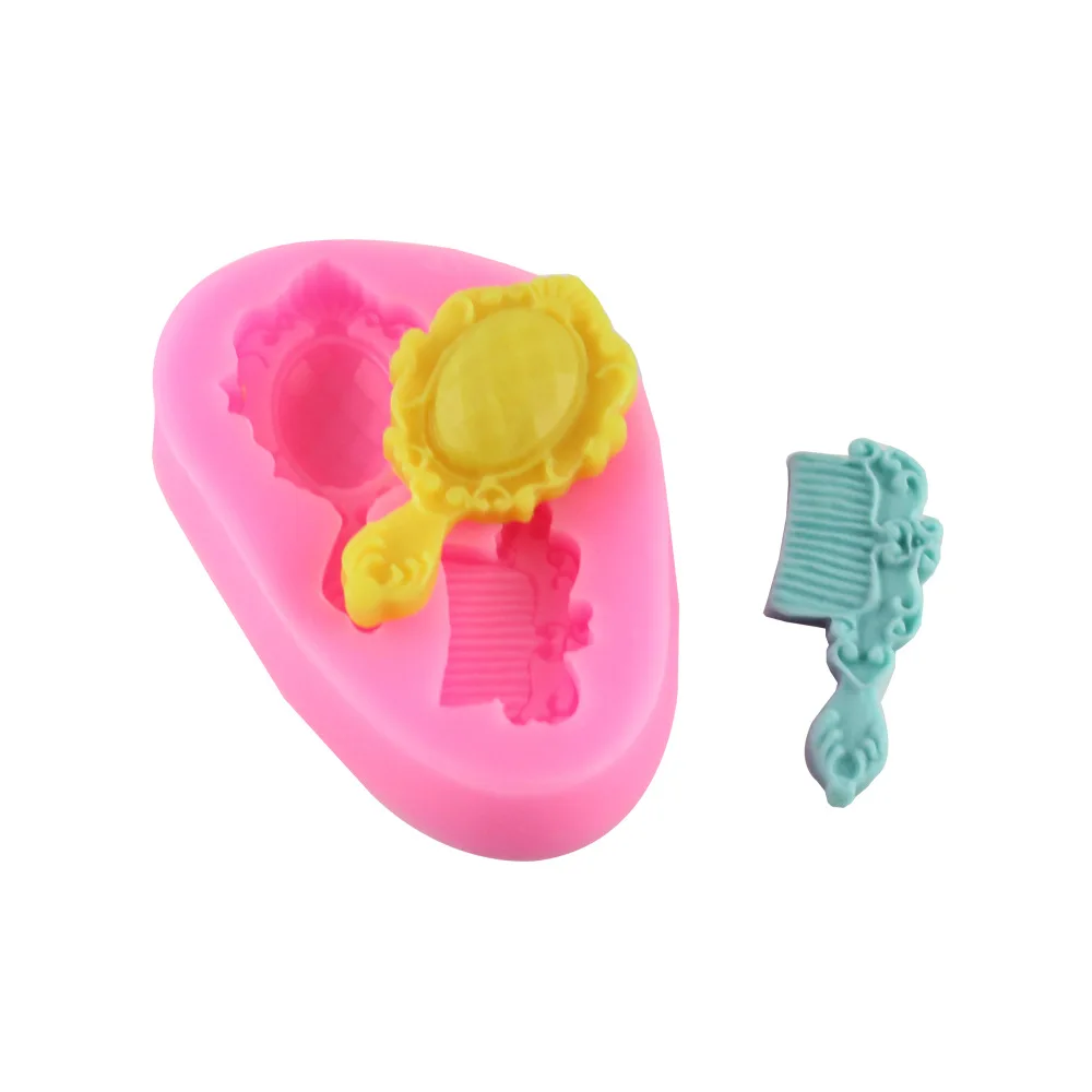Силиконовая форма для мыла расческа зеркальная свечи чашка сделай сам торта
