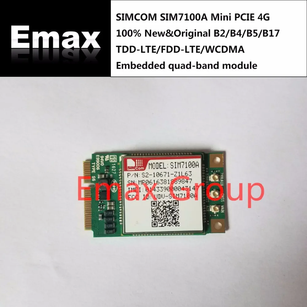 SIMCOM SIM7100A MINI PCIE многорежимный LTE B2/B4/B5/B17 TCP/UDP/FTP/FTPS/HTTP/HTTPS/SMTP/POP3 автономный GPS |